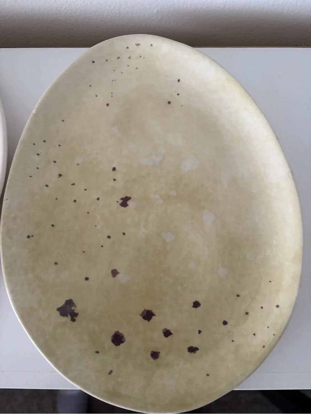 William-Sonoma Speckled Egg Ceramic Bowl, Salt & Pepper Shaker and Plate Set
